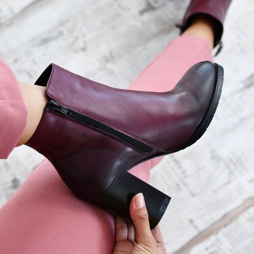 Botine visinii piele naturala 2s7702828