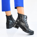 GHETE NEGRE PIELE NATURALA BOLLY