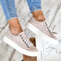 PANTOFI SPORT ROZ PIELE NATURALA ASTEKA