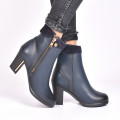 BOTINE BLEUMARIN PIELE NATURALA FANCY