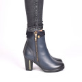 BOTINE BLEUMARIN PIELE NATURALA FANCY