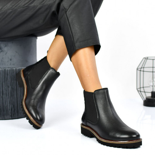 Ghete negre croco piele naturala 7s77876