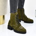 GHETE KHAKI PIELE NATURALA INTOARSA 1S7742