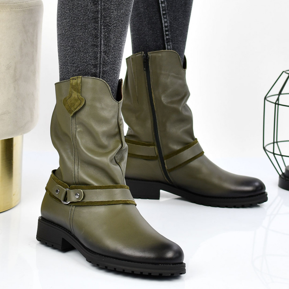 CIZME KHAKI PIELE NATURALA 0S7787