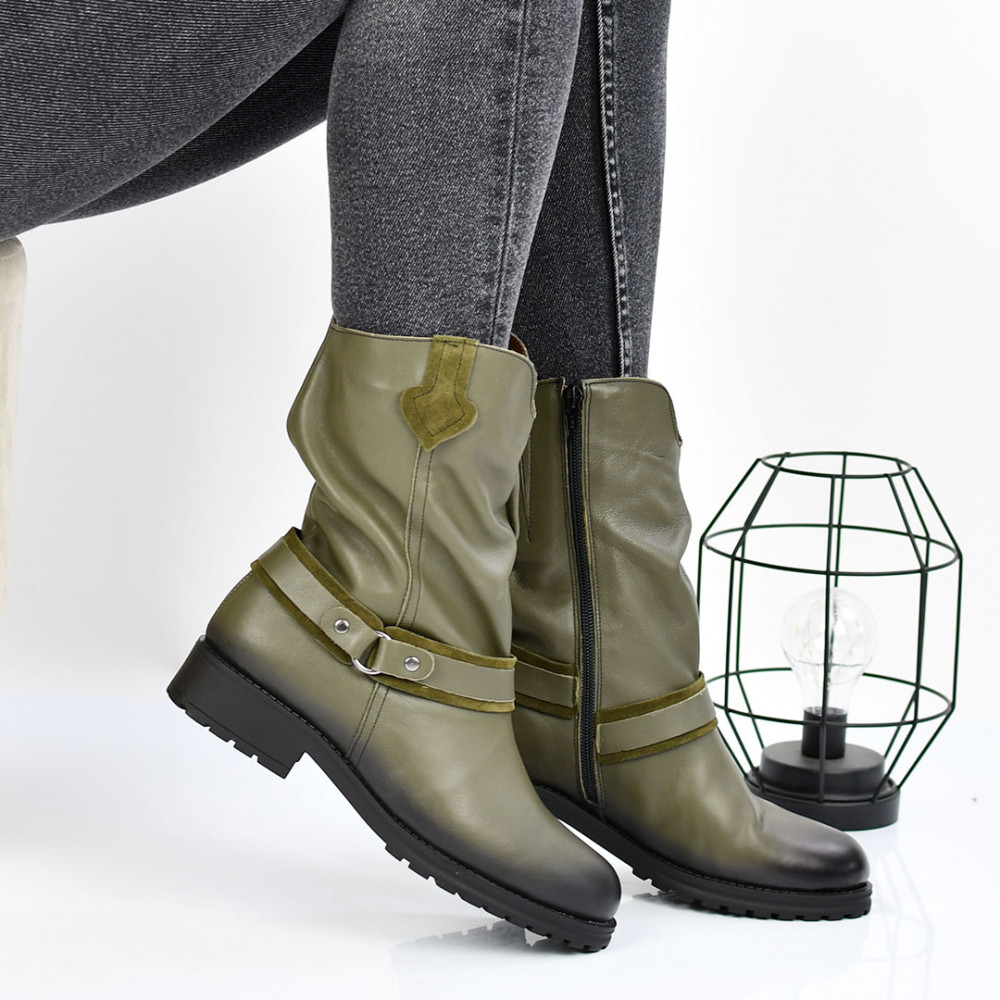 CIZME KHAKI PIELE NATURALA 0S7787