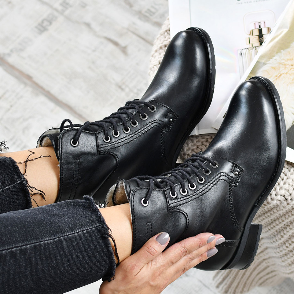 GHETE BLACK PIELE NATURALA SORINA