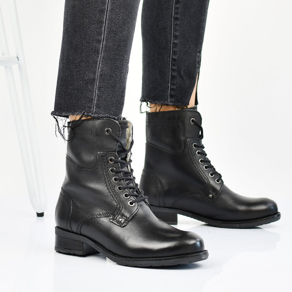 GHETE BLACK PIELE NATURALA SORINA
