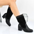 CIZME NEGRE PIELE NATURALA INTOARSA 0S7766