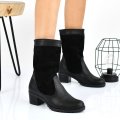 CIZME NEGRE PIELE NATURALA INTOARSA 0S7766