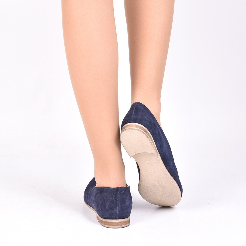 	BALERINI BLEUMARIN PIELE NATURALA INTOARSA IZABEL