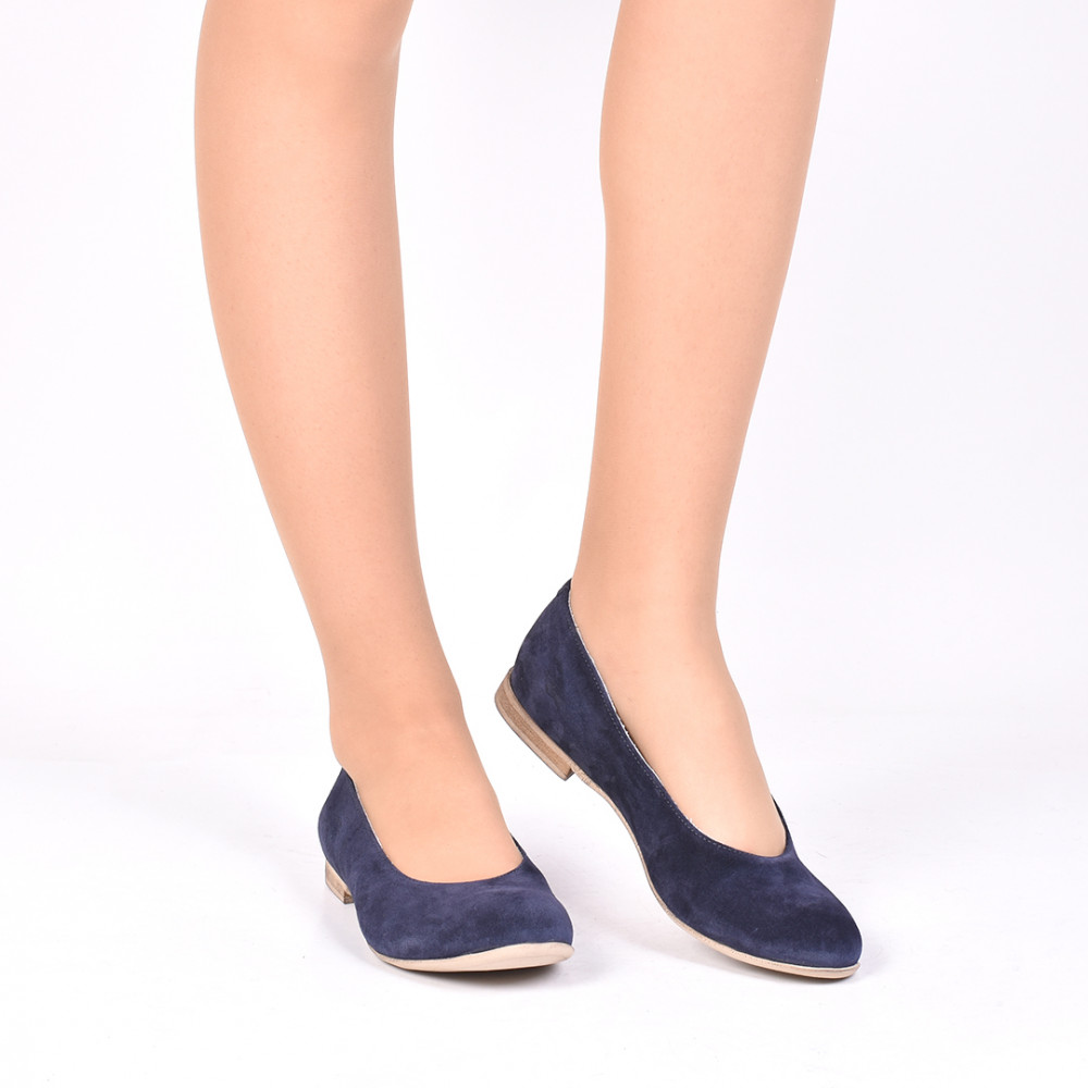 	BALERINI BLEUMARIN PIELE NATURALA INTOARSA IZABEL