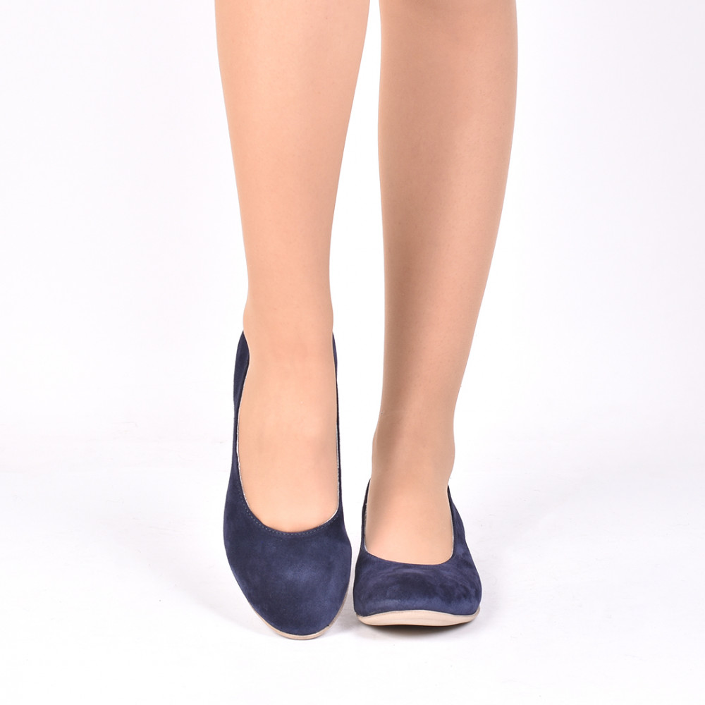 	BALERINI BLEUMARIN PIELE NATURALA INTOARSA IZABEL