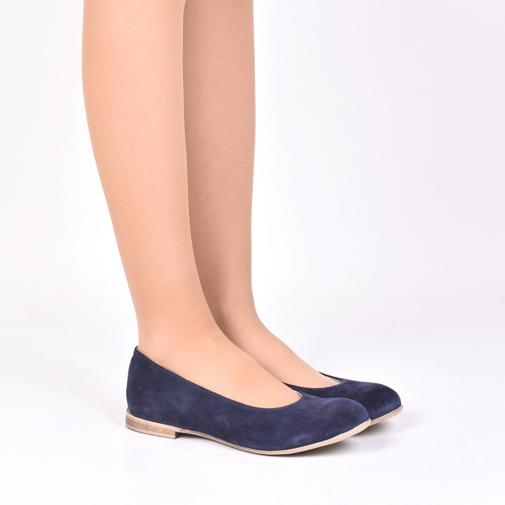 	BALERINI BLEUMARIN PIELE NATURALA INTOARSA IZABEL