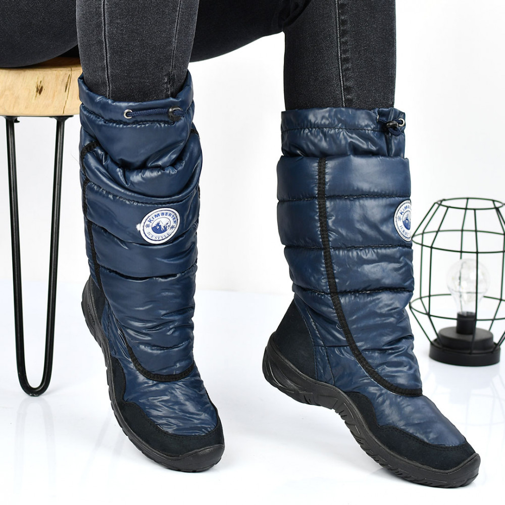 CIZME BLEUMARIN TALPA NEAGRA MATERIAL TEXTIL IMPERMEABIL VANNY2