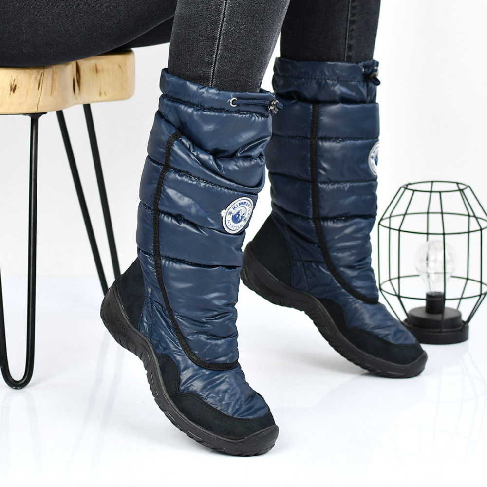 CIZME BLEUMARIN TALPA NEAGRA MATERIAL TEXTIL IMPERMEABIL VANNY2