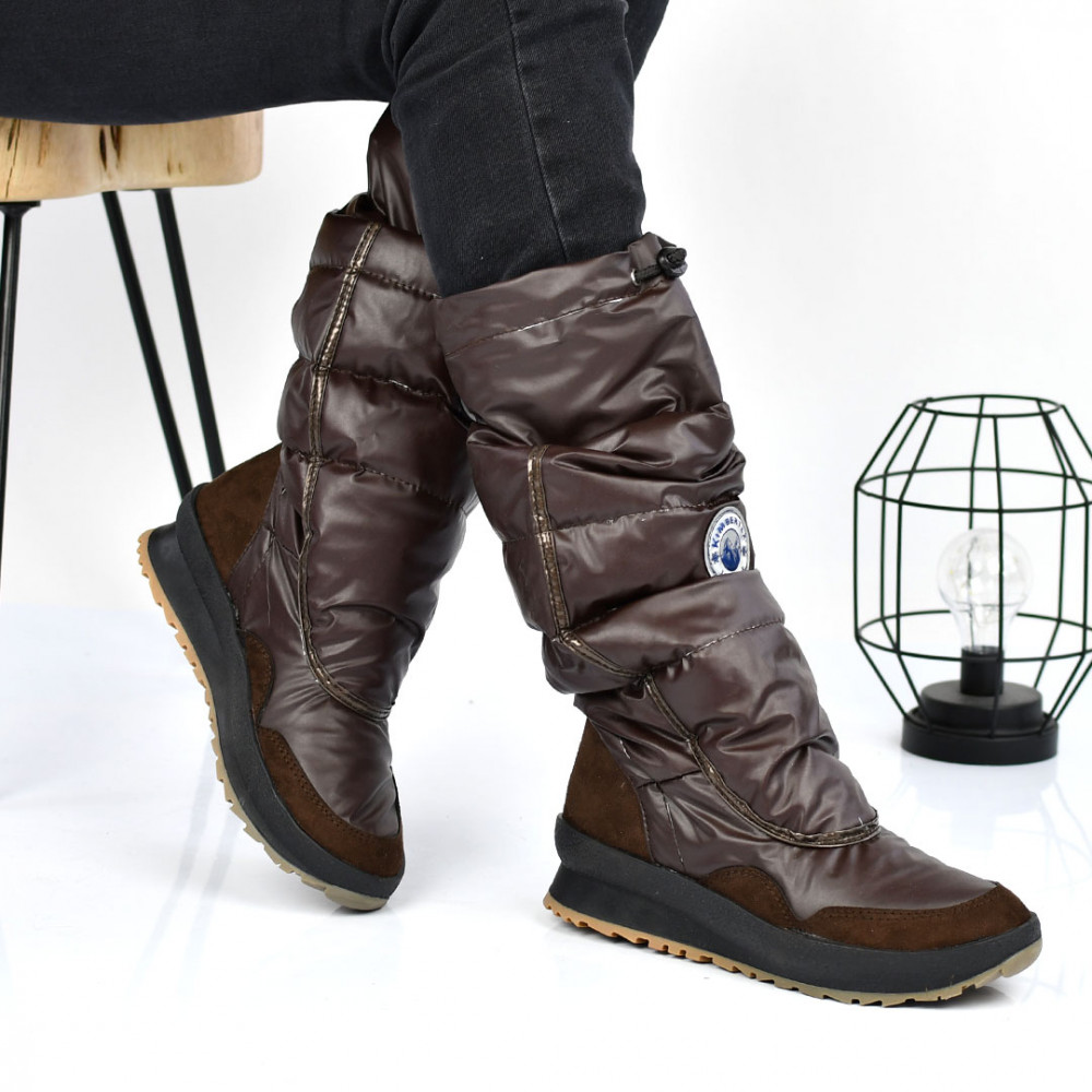CIZME BROWN MATERIAL TEXTIL IMPERMEABIL VANNY2