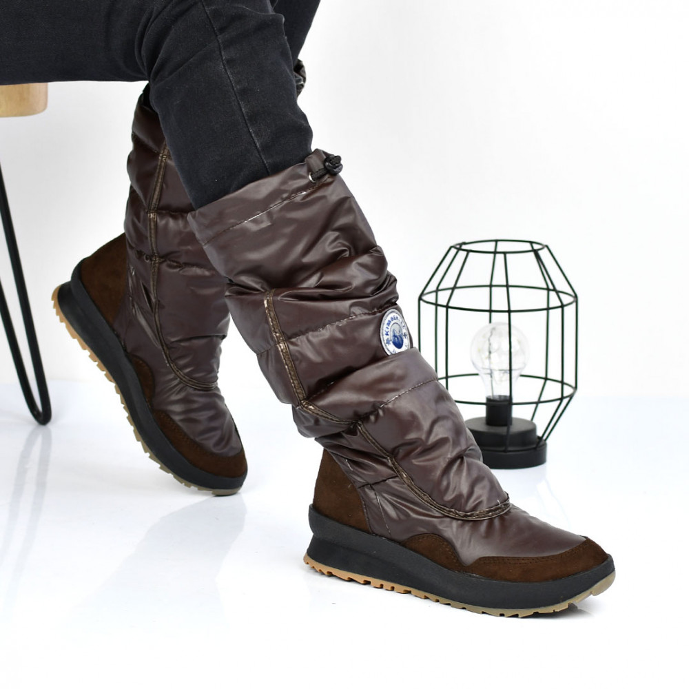 CIZME BROWN MATERIAL TEXTIL IMPERMEABIL VANNY2