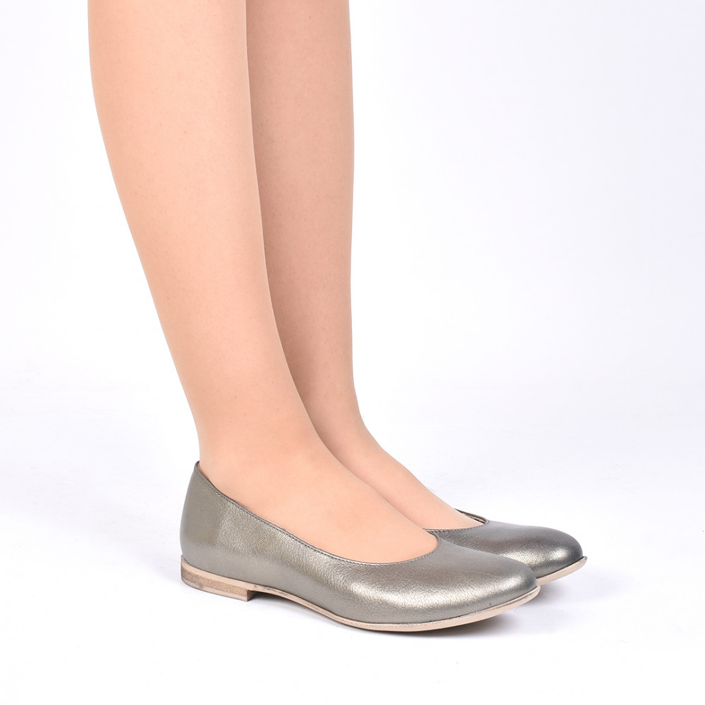 BALERINI BRONZ PIELE NATURALA IZABEL