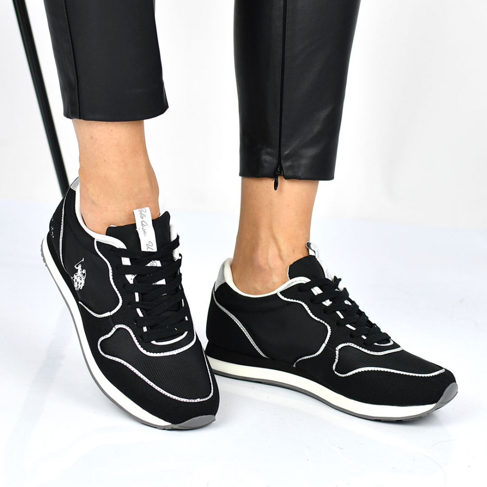 U.S. POLO ASSN, PANTOFI SPORT BLACK HAYLEY