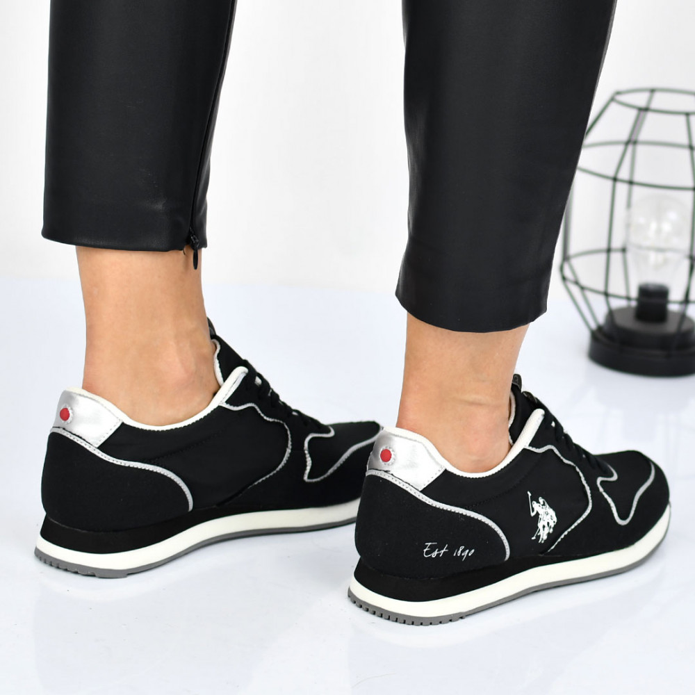 U.S. POLO ASSN, PANTOFI SPORT BLACK HAYLEY