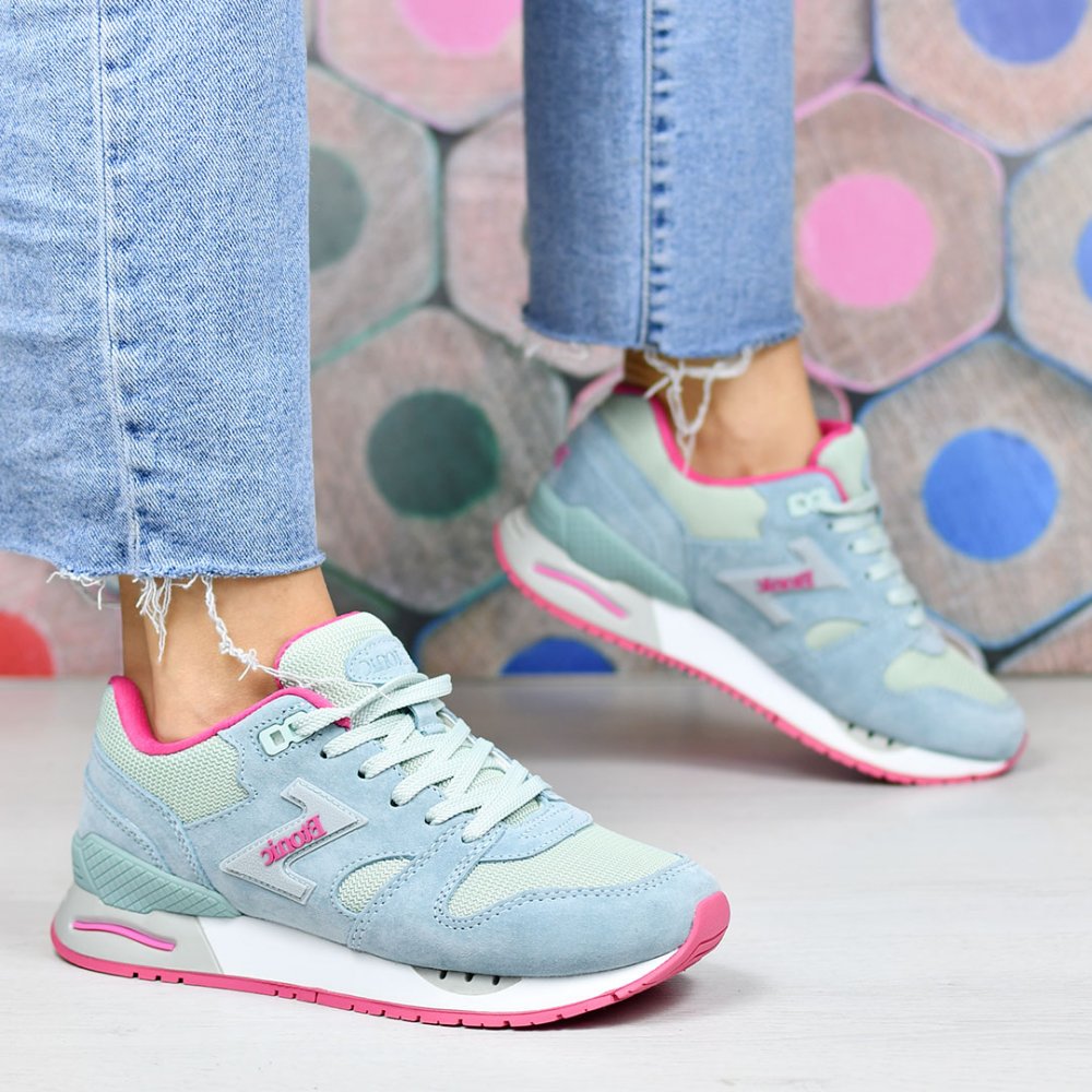ETONIC, PANTOFI SPORT LIGHT BLUE SUEDE ES77196220127