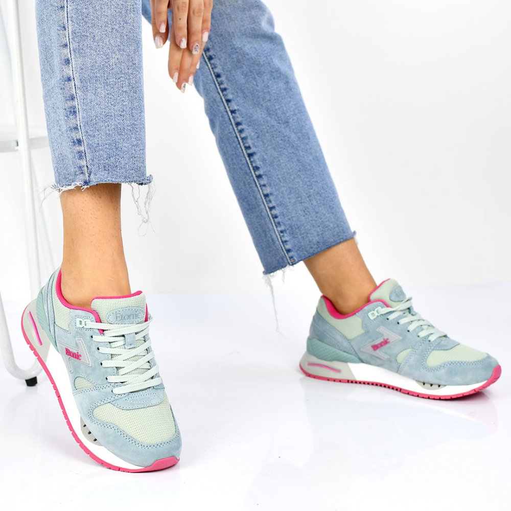 ETONIC, PANTOFI SPORT LIGHT BLUE SUEDE ES77196220127