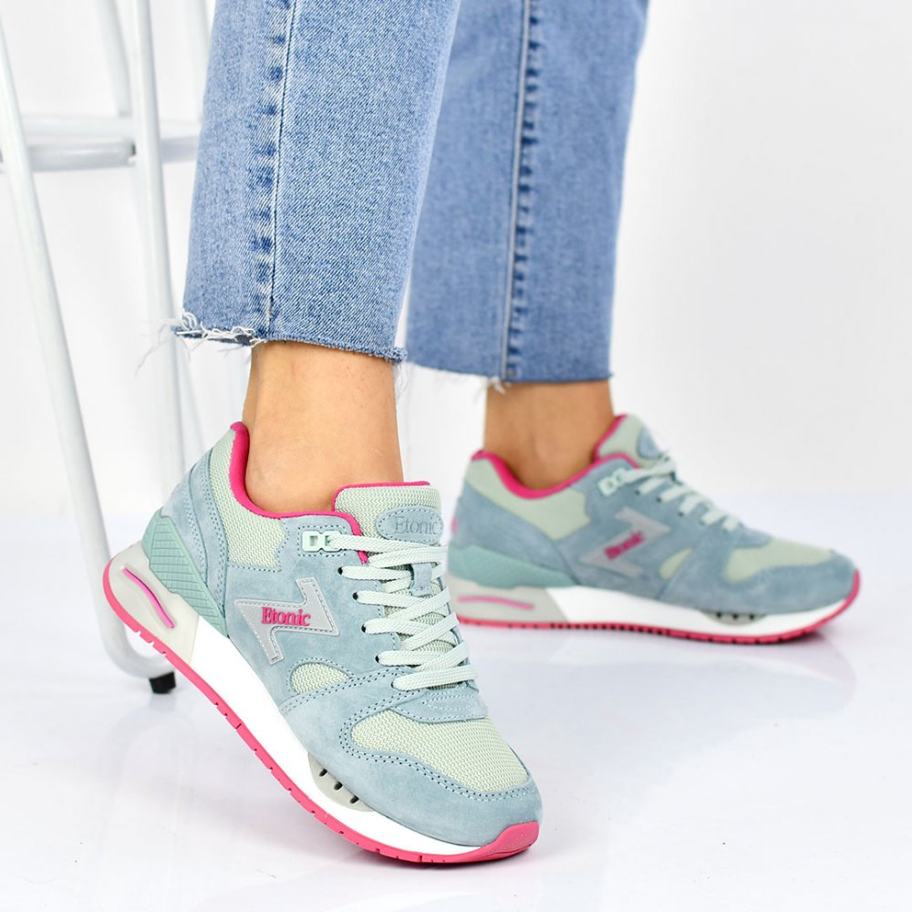 ETONIC, PANTOFI SPORT LIGHT BLUE SUEDE ES77196220127