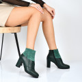 BOTINE VERZI PIELE NATURALA INTOARSA 1S77780