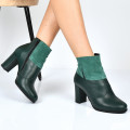 BOTINE VERZI PIELE NATURALA INTOARSA 1S77780