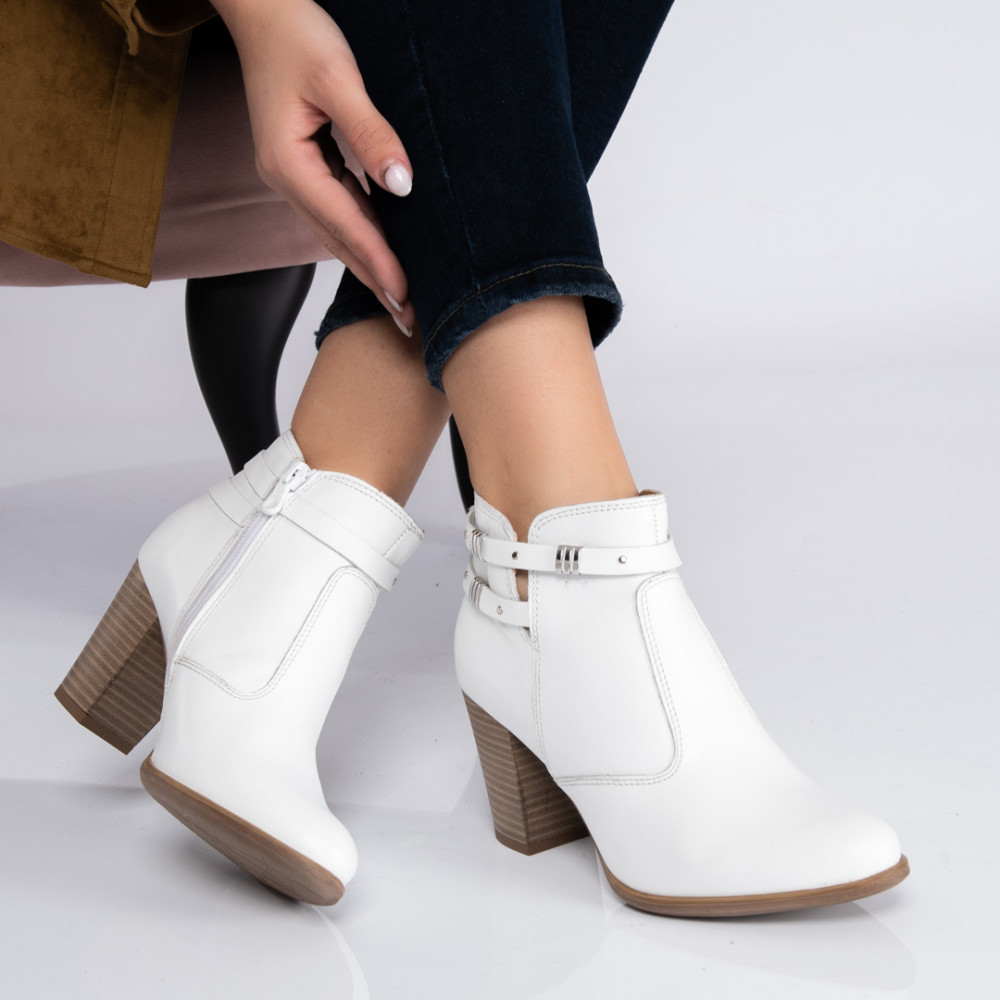 BOTINE ALBE PIELE NATURALA 3S77233