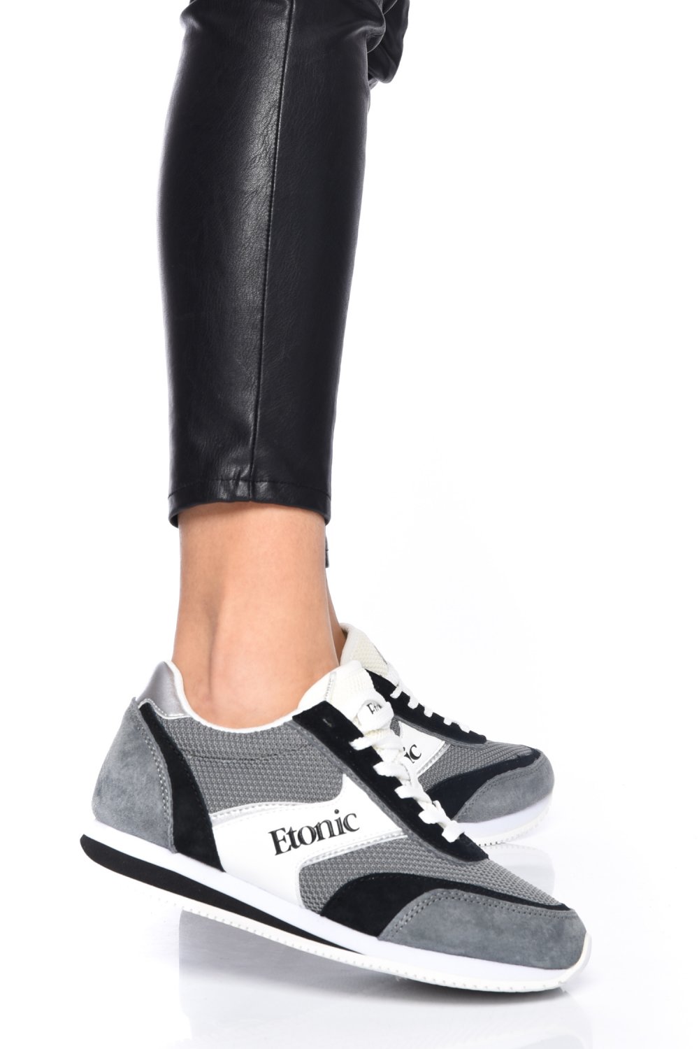 ETONIC, PANTOFI SPORT GREY BLACK E196220405