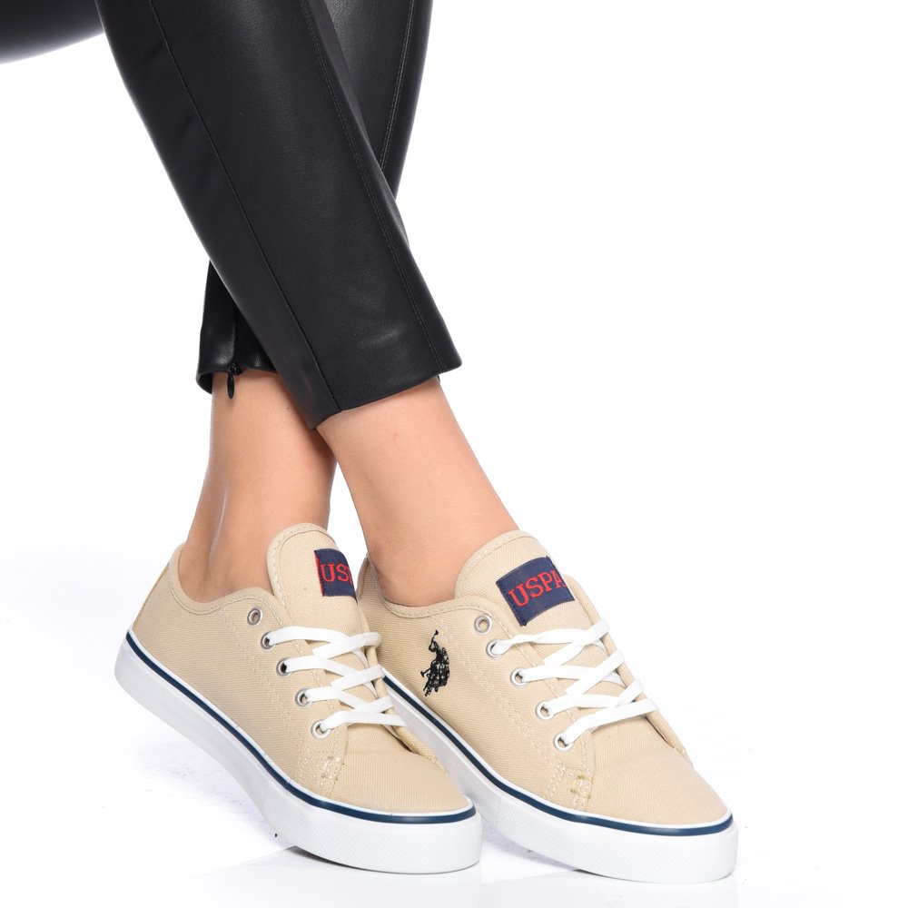 U.S. POLO ASSN, PANTOFI SPORT BEIGE TOGA