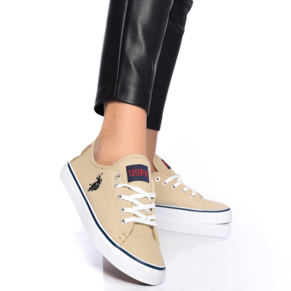 U.S. POLO ASSN, PANTOFI SPORT BEIGE TOGA