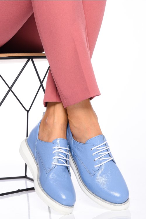 Pantofi light bleu piele naturala 2s7711600ayb