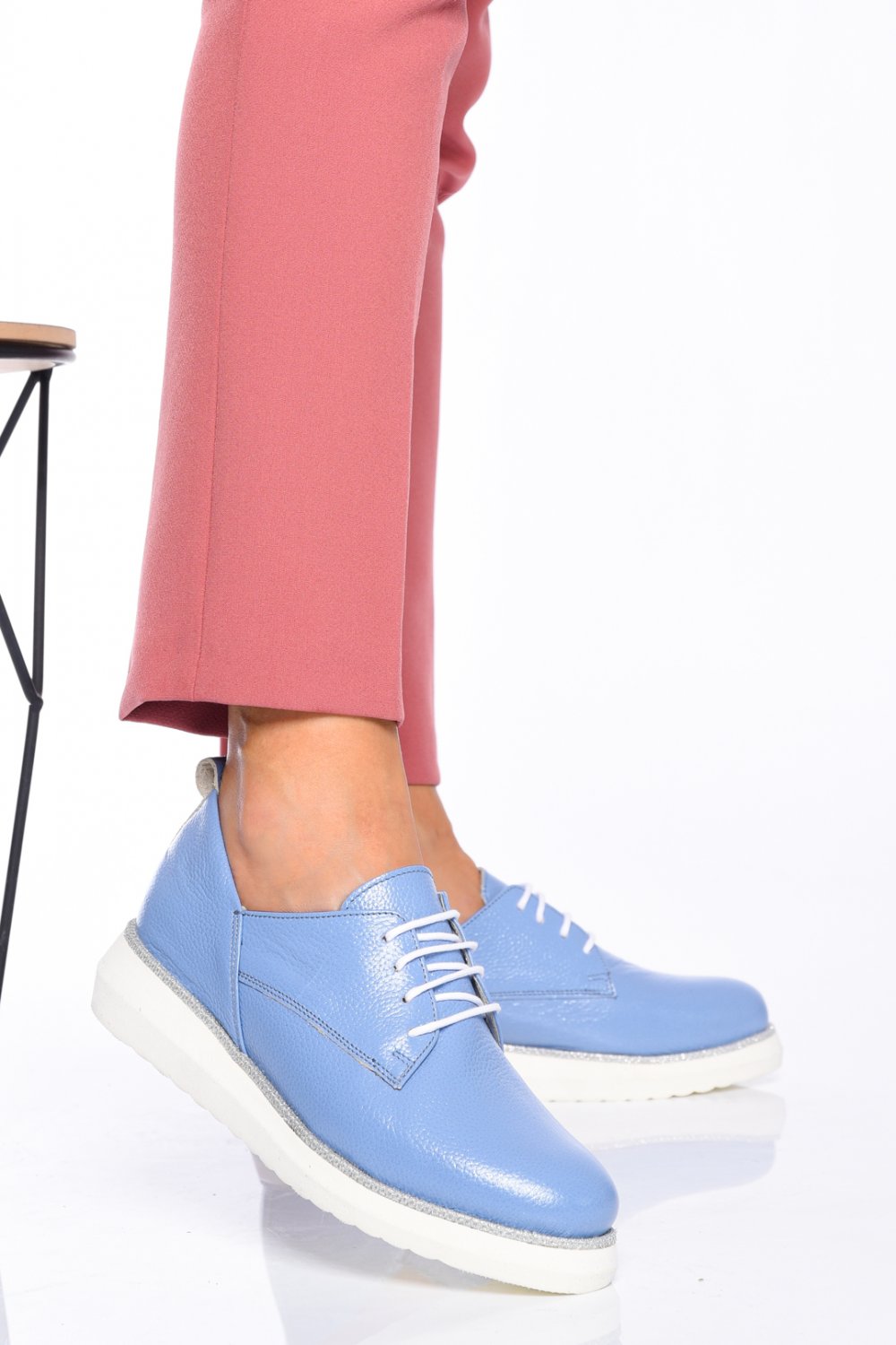 PANTOFI LIGHT BLEU PIELE NATURALA 2S7711600AYB
