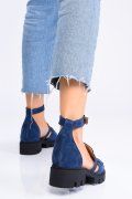 GHETE SPORT ALBASTRE PIELE NATURALA INTOARSA 2S77005
