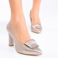 PANTOFI AURII PIELE NATURALA 1S77008P