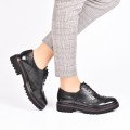 PANTOFI NEGRI TALPA ROSIE PIELE NATURALA LOLY
