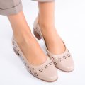 PANTOFI NUDE PIELE NATURALA 1S77141