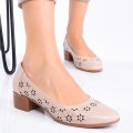 PANTOFI NUDE PIELE NATURALA 1S77141