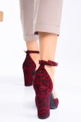 PANTOFI VISINIU LEOPARD  PIELE NATURALA INTOARSA 1S77956