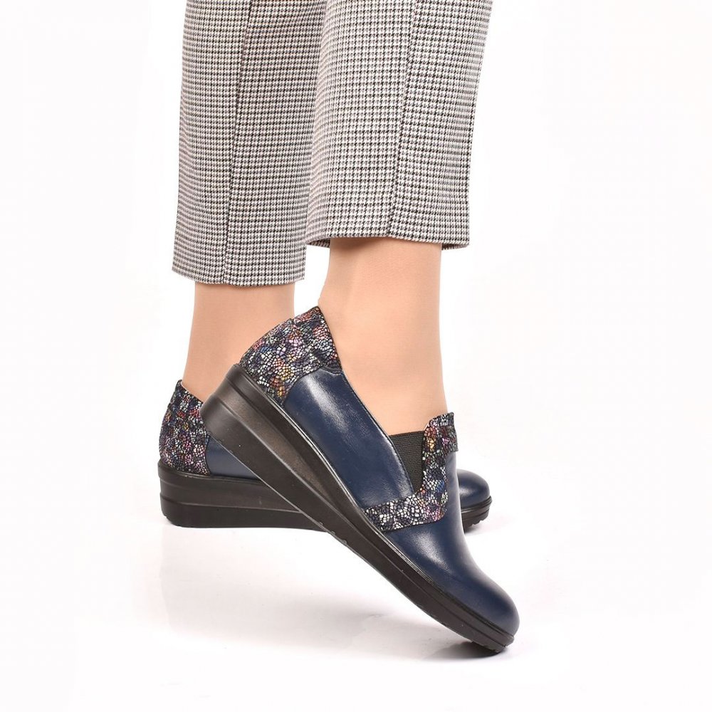 PANTOFI INDIGO MOZAIC PIELE NATURALA PICASO