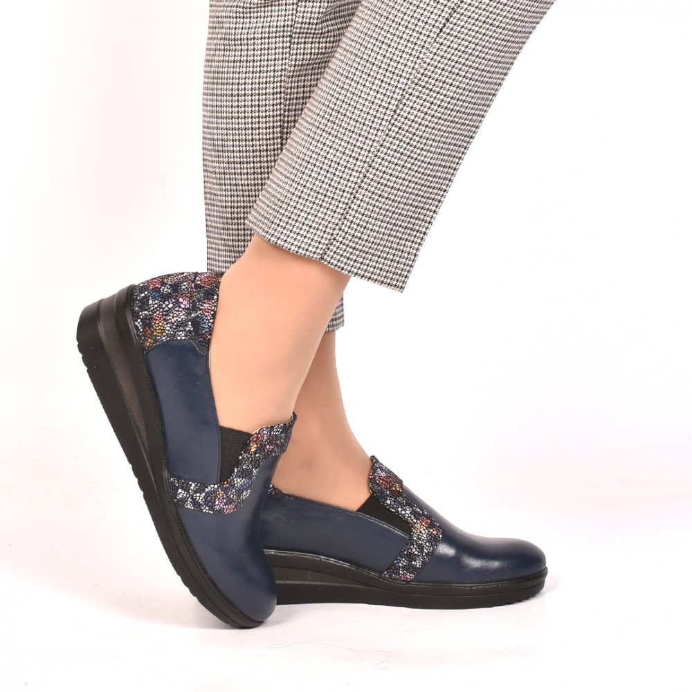 PANTOFI INDIGO MOZAIC PIELE NATURALA PICASO