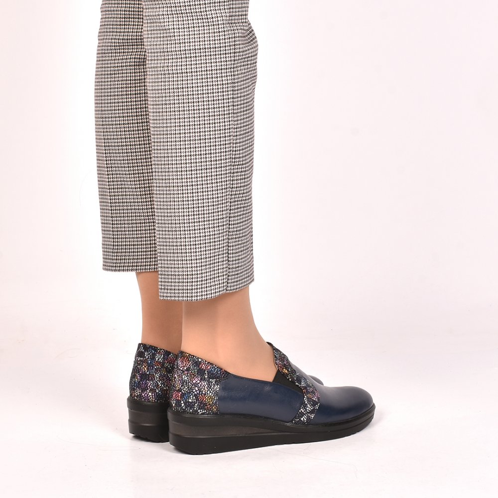 PANTOFI INDIGO MOZAIC PIELE NATURALA PICASO