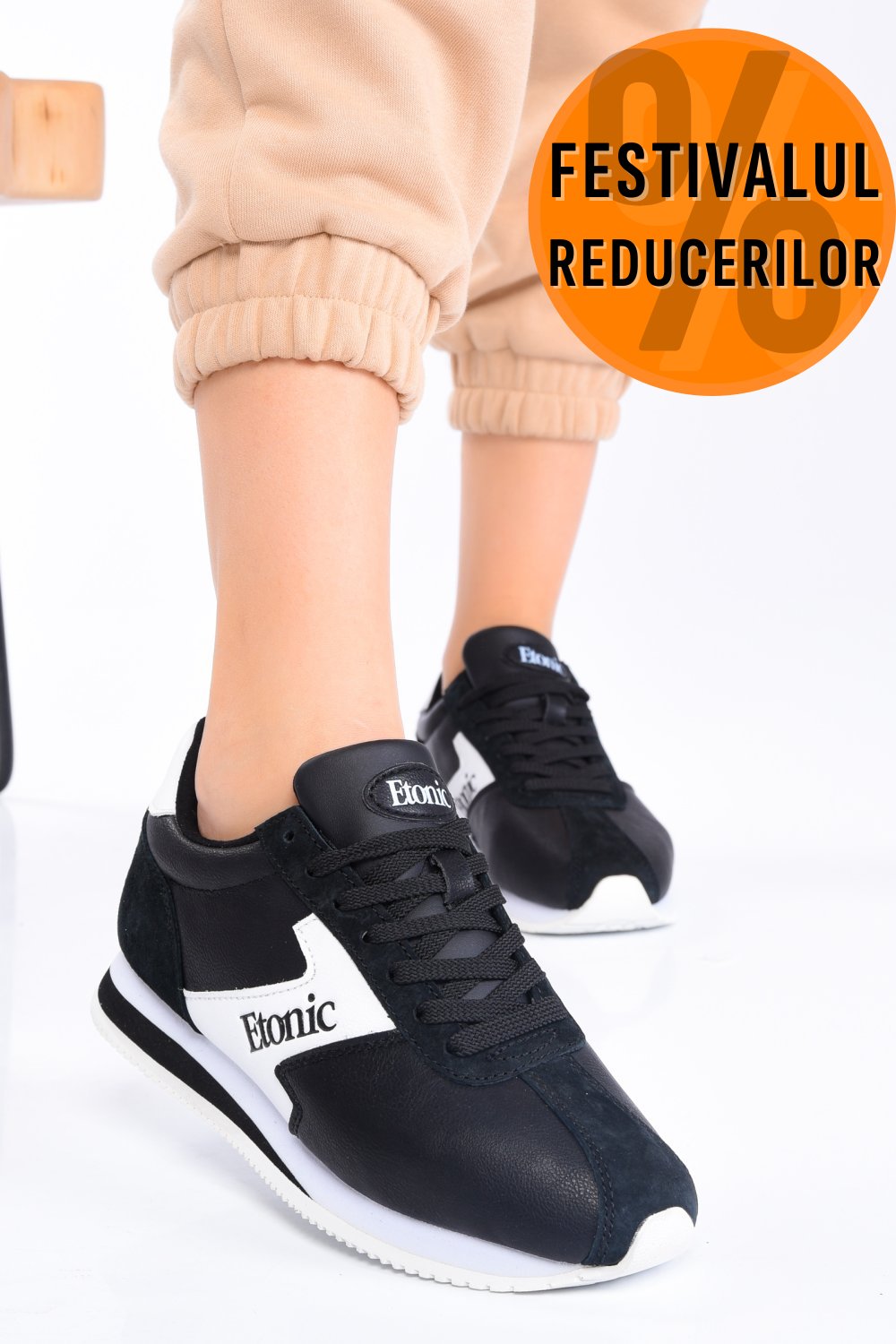 ETONIC, PANTOFI SPORT BLACK E196220409