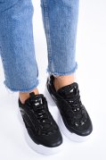 ENRICO COVERI, PANTOFI SPORT BLACK NICOLE MASH