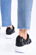 ENRICO COVERI, PANTOFI SPORT BLACK NICOLE MASH