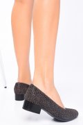 PANTOFI FEMEI PIELE NATURALA INTOARSA GRI CU TOC MIC 2S77040