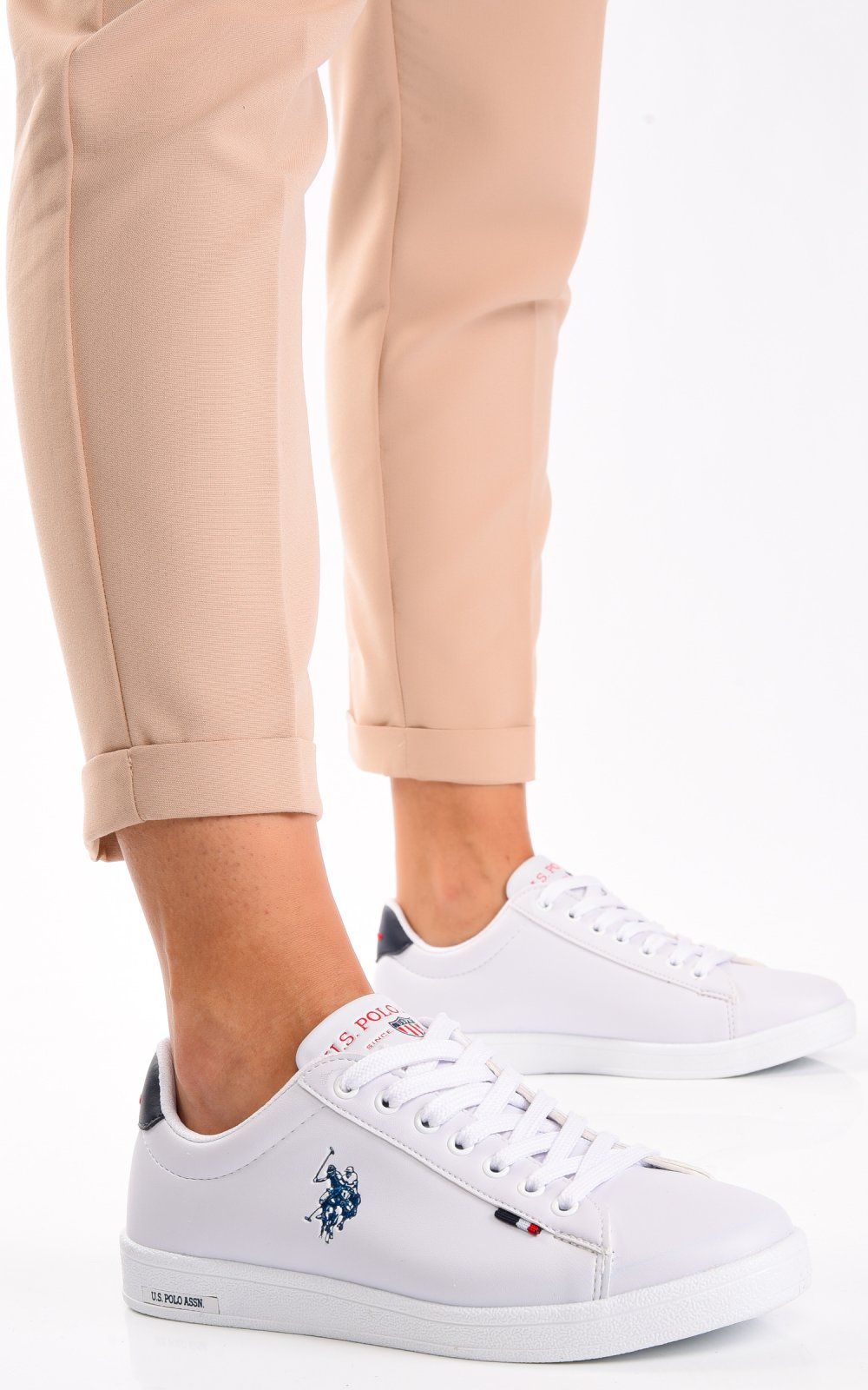 U.S. POLO ASSN, PANTOFI SPORT WHITE FRANCO