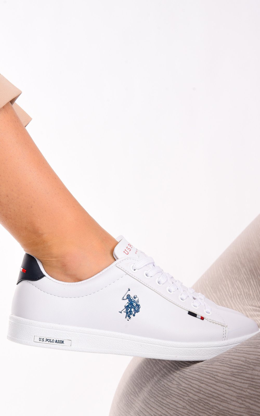 U.S. POLO ASSN, PANTOFI SPORT WHITE FRANCO